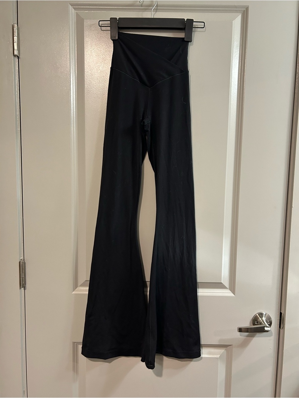 aerie Black High-Waist Flared Leg Yoga Pants